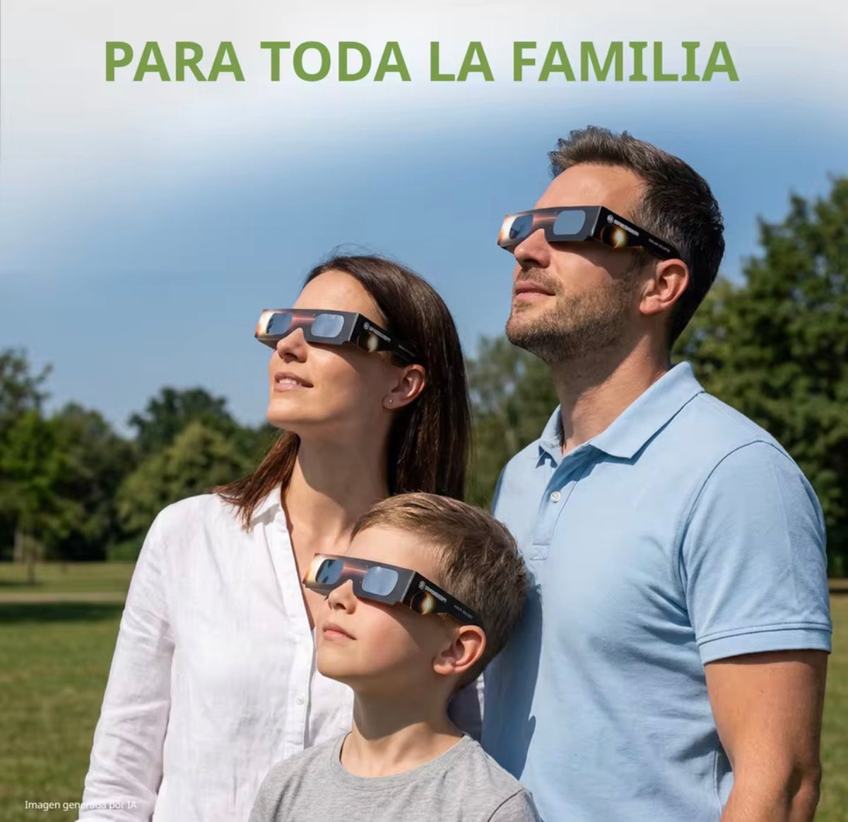 Gafas para Eclipse Solar - Certificadas ISO 12312-2