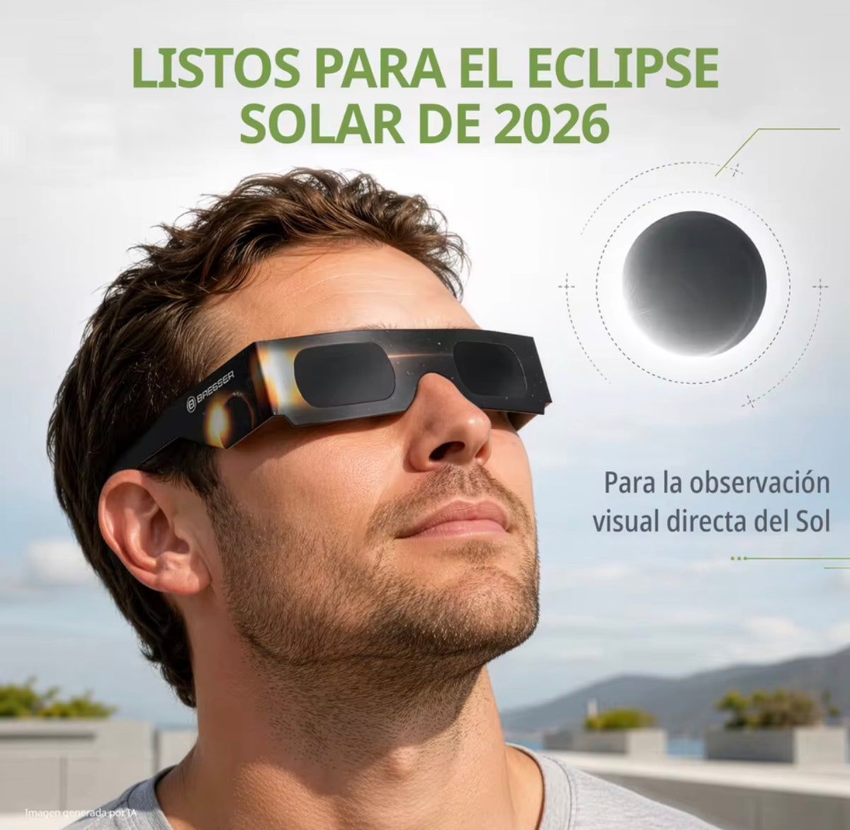 Gafas para Eclipse Solar - Certificadas ISO 12312-2